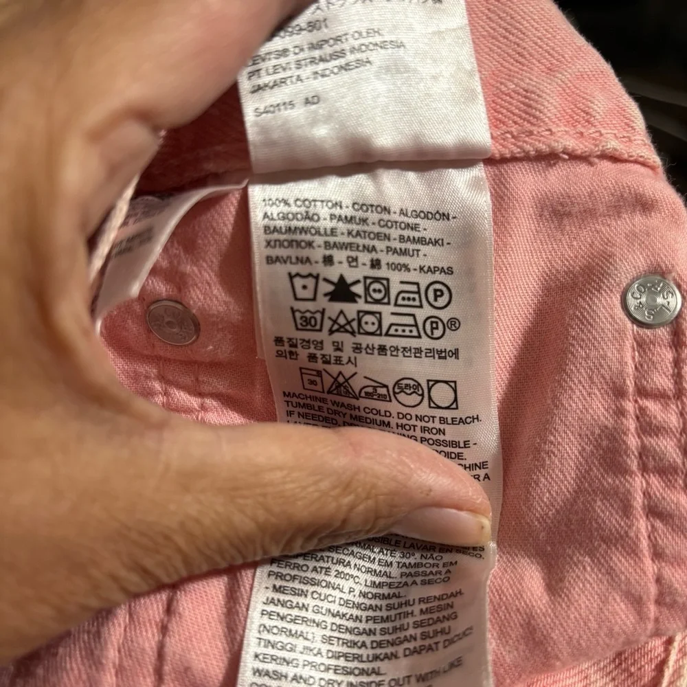 Levi’s 569 Loose Fit Pink Denim Shorts Men’s Size 42 Y2K Baggy Skate Stains